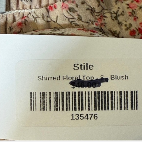 NWT Women’s Floral Puff Sleeve Crop Top Small - Picture 4 of 5